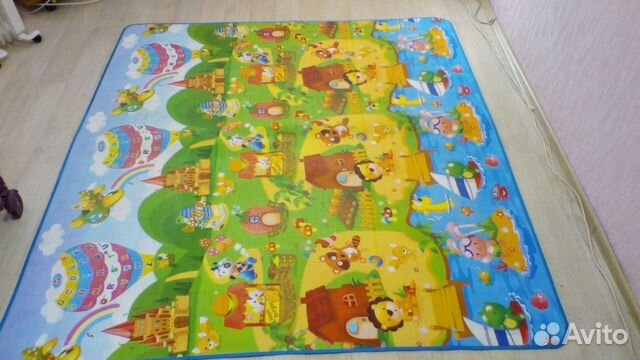 Развивающий двухсторонний термоковрик новый Развивающий двухсторонний термоковрик новый