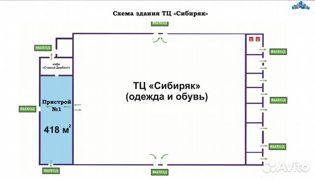 Помещение свободного назначения, 418 м² Помещение свободного назначения, 418 м²