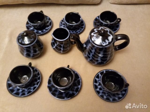 Сервиз кофейный глиняный