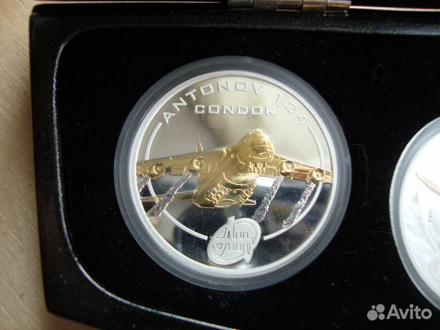 О-ва Кука 1 доллар 2008 Самолеты Антонов ан 5 шт