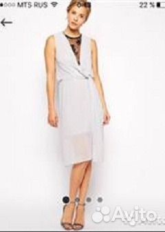 Новое изысканное платье с кружевной вставкой