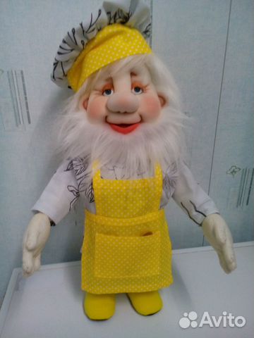 Интерьерная кукла Домовешкин-поварешкин 2