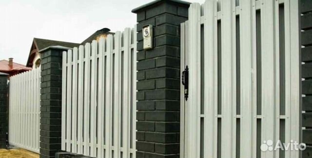 Забор из евроштакетника под ключ