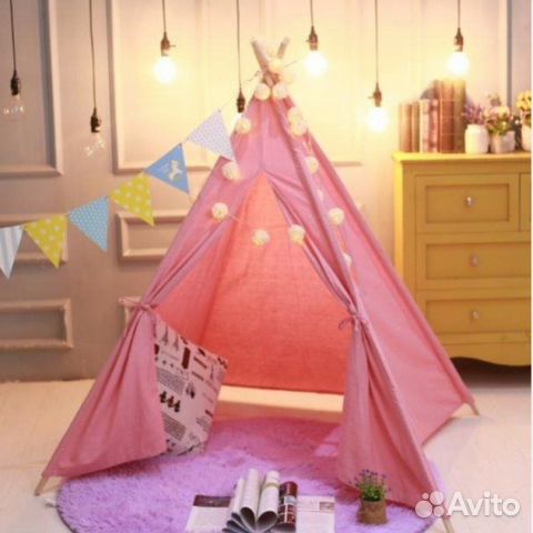 Вигвам / Палатка / шатер, детский, розовый, новый