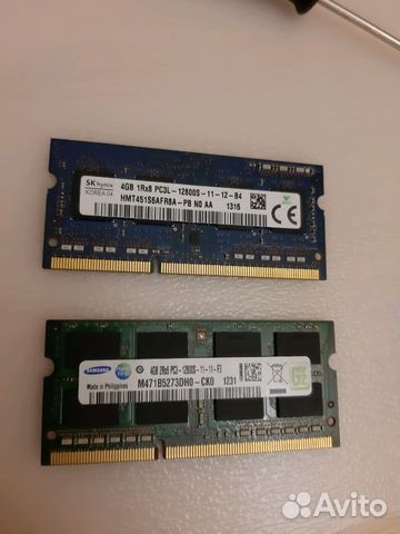 Оперативная память DDR3L 4Gb