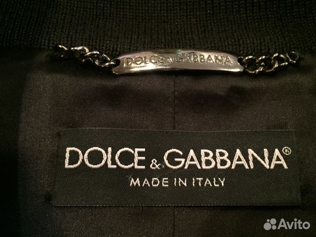Кожаная чёрная куртка Dolce Gabbana (оригинал)