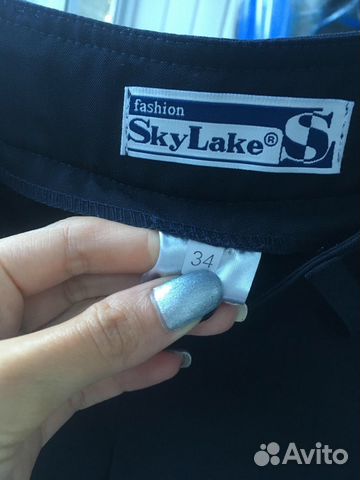 Юбка школьная, SKY lake, Гулливер-сапфир, синяя