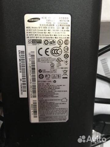 Блок питания для ноутбука SAMSUNG