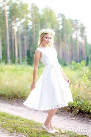 Свадебное белое платье