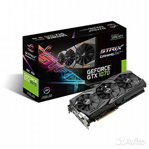 Asus GeForce GTX 1070 8 гб ROG Strix OC Edition