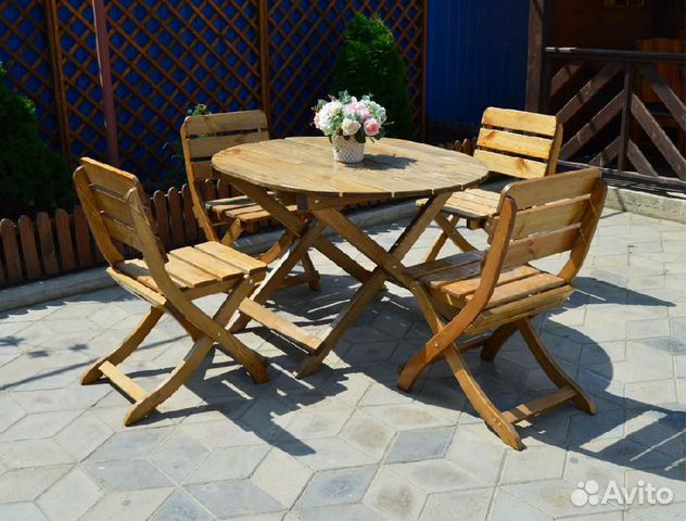 Садовая мебель из дерева Стол Стулья Мебель в баню