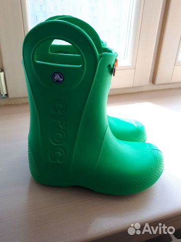 Новые резиновые сапоги Crocs C9 зеленые Новые резиновые сапоги Crocs C9 зеленые