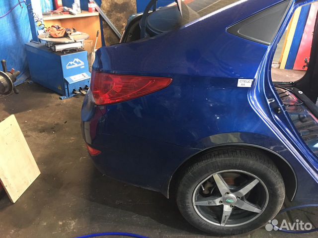 Задняя часть Hyundai Solaris до 2017 года Задняя часть Hyundai Solaris до 2017 года