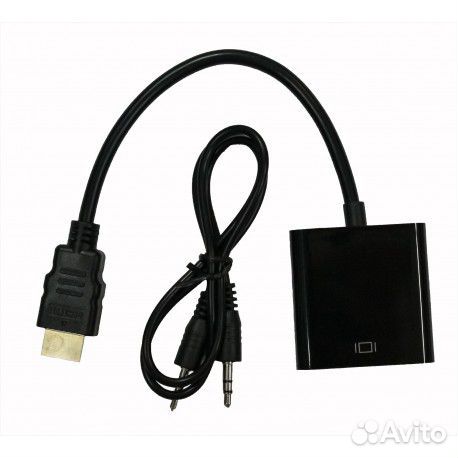 Кабель переходник с hdmi на VGA+audio Кабель переходник с hdmi на VGA+audio