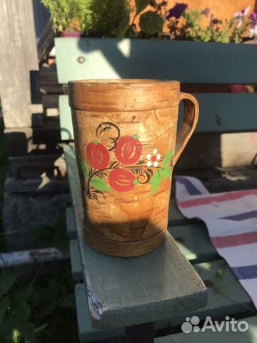 Стакан декоративный из бересты