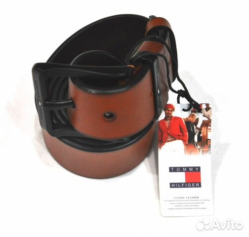 Мужской ремень / Tommy Hilfiger / новый оранж