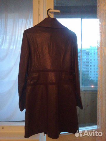 Новое кожаное пальто