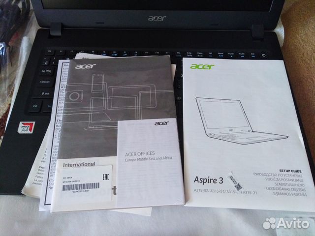 Ноутбук Acer aspire 3 (A315-21)