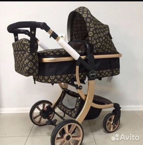 Коляска Aimile 2в1, цвет Луи Витон Коляска Aimile 2в1, цвет Луи Витон