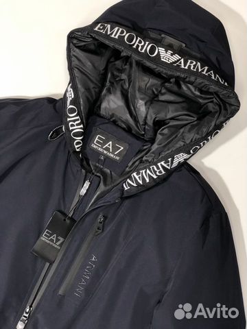 Emporio Armani EA7 пуховик с капюшоном Emporio Armani EA7 пуховик с капюшоном