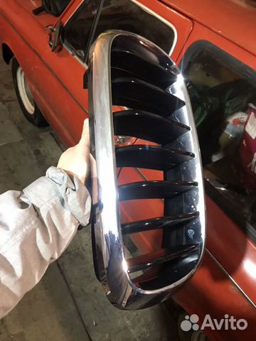Решётки радиатора BMW X6 f16 оригинал, хром ободок Решётки радиатора BMW X6 f16 оригинал, хром ободок