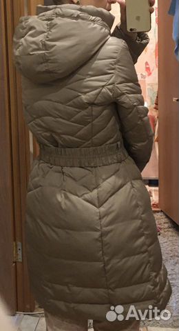 Пуховик бежевый 44-46 тёплая зима Пуховик бежевый 44-46 тёплая зима