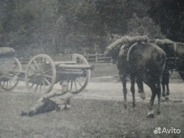 Открытка 1916 год привал батареи 1 мировая война
