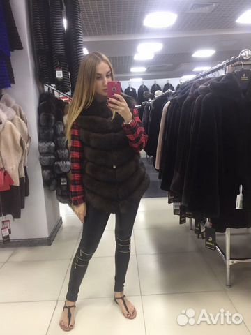 Жилетка из песца