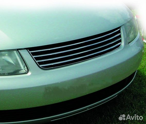 Решетка радиатора Passat B5 1997-2000 с хромом