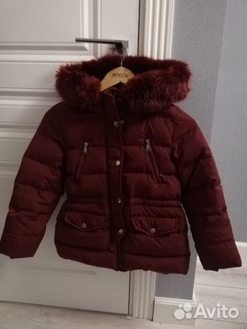 Куртка пух 140 размер Zara