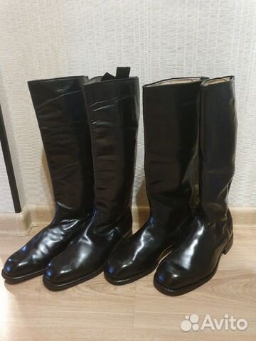 Немецкие хромовые сапоги 41размера 1950, 1983года