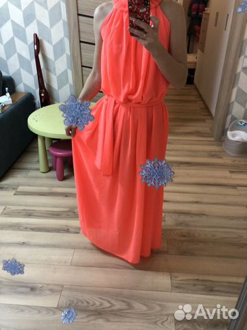Платье коктейльное, летнее