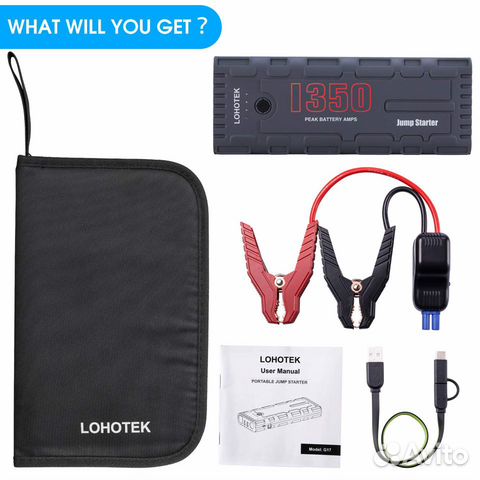 Пусковое зарядное устройство Jump Starter lohotek Пусковое зарядное устройство Jump Starter lohotek