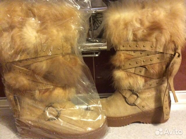 Новые жен сапоги с мехом в середине очень тёплые Г