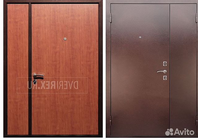Дверь тамбурная с перегородкой 2348X1568 Дверь тамбурная с перегородкой 2348X1568