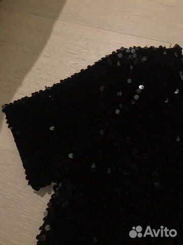 Новое чёрное платье с пайетками, Topshop