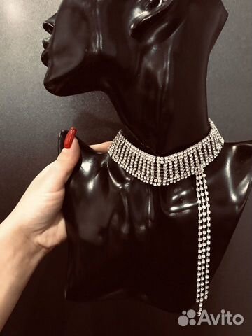 Чокер коллар коллаж кристаллы