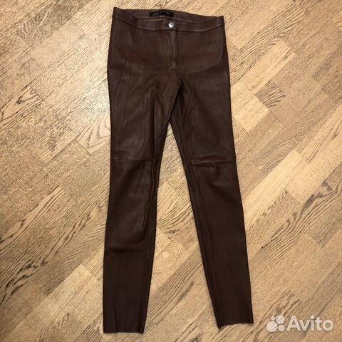Кожаные легинсы Zara р. S натуральная кожа Кожаные легинсы Zara р. S натуральная кожа