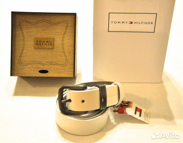 Мужской ремень / Tommy Hilfiger / новый (белый)