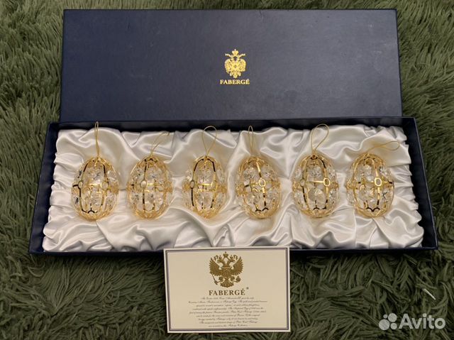 Набор Faberge из 6-и ёлочных игрушек Набор Faberge из 6-и ёлочных игрушек