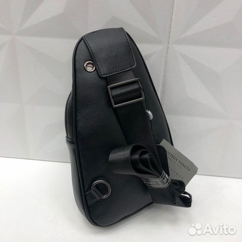 Новая мужская сумка через плечо кожа бренд BV