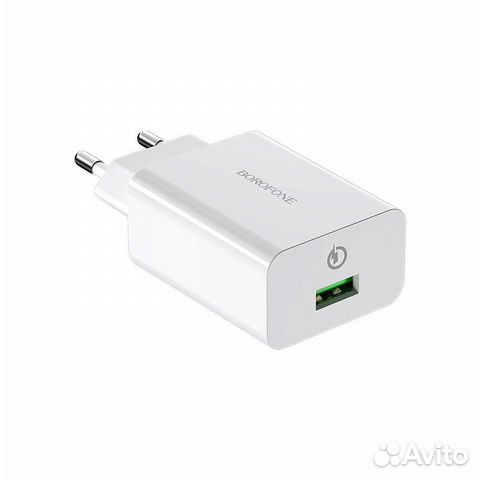 Блок питания USB QC3.0 18W Borofone BA21A Блок питания USB QC3.0 18W Borofone BA21A