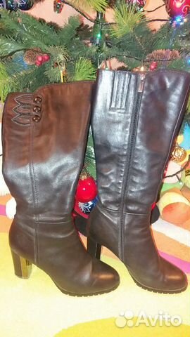 Сапоги демисезонные натуральная кожа