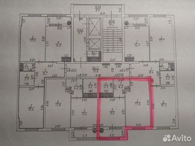 1-к квартира, 39.6 м², 11/16 эт.