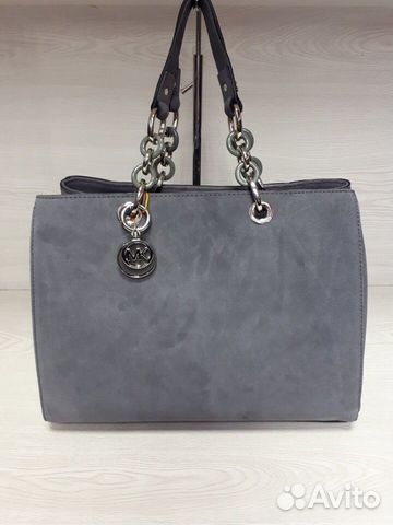 Сумка Michael Kors Cynthia Замшевая Черная Майкл