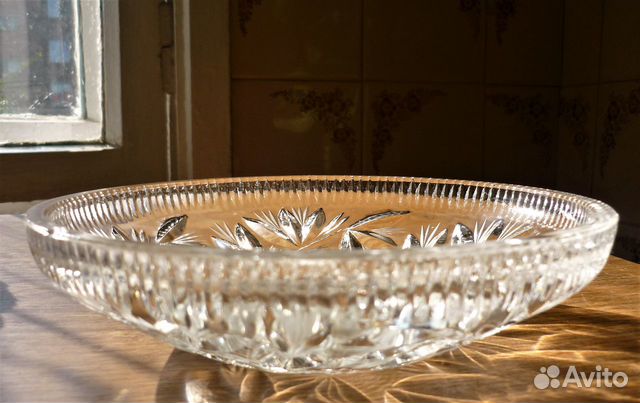 Салатница хрустальная тарелка Салатница хрустальная тарелка