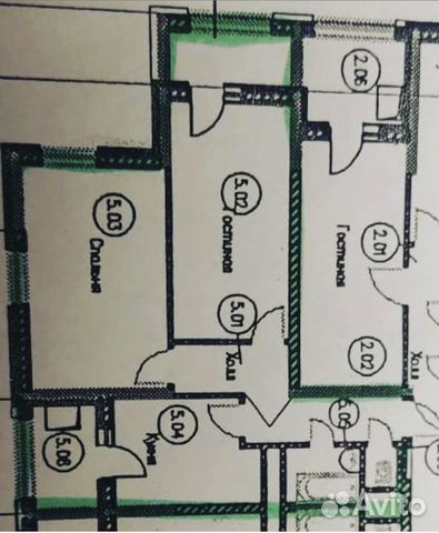 2-к квартира, 64.6 м², 8/19 эт.