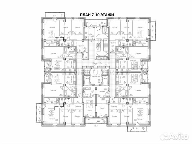 1-к квартира, 45 м², 5/25 эт.