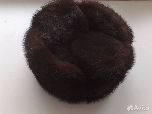 Шапка норковая мужская 2шт