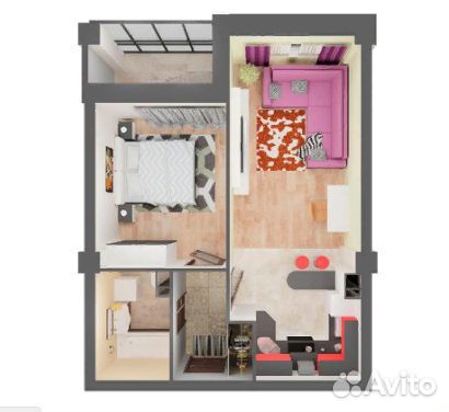 2-к квартира, 45 м², 14/20 эт.